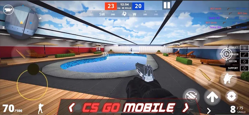Epic Battle CS:FPS Mobile Game [МОД Много денег] Screenshot 1