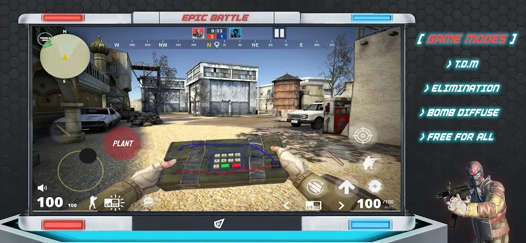 Epic Battle CS:FPS Mobile Game [МОД Много денег] Screenshot 3