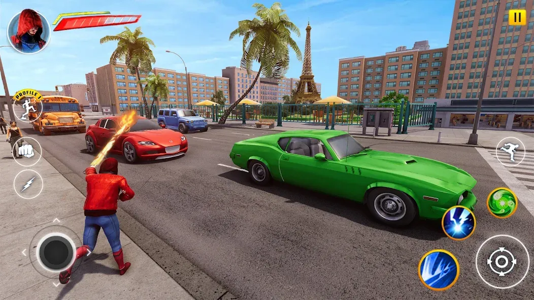 Incredible Flying SuperHero 3D (Инкредибл Флайинг СуперГерой 3D) [МОД Mega Pack] Screenshot 2