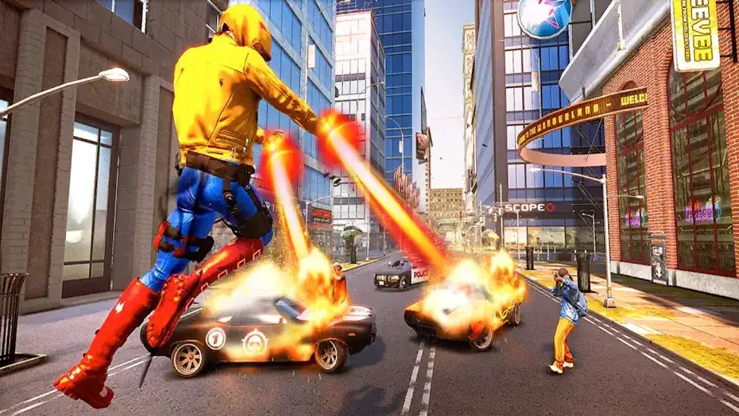 Incredible Flying SuperHero 3D (Инкредибл Флайинг СуперГерой 3D) [МОД Mega Pack] Screenshot 3