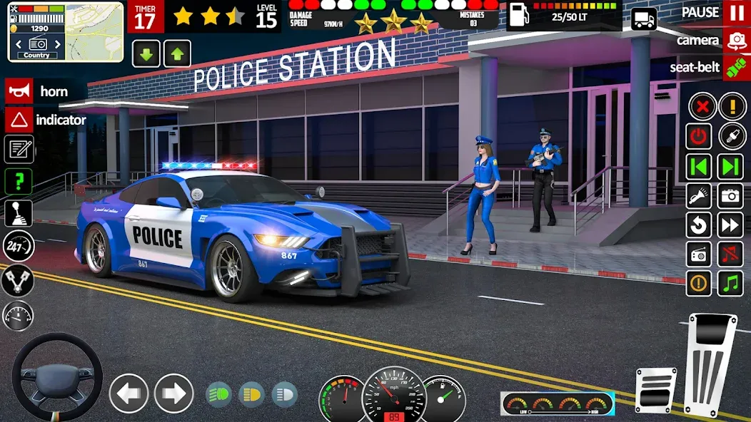 City Police Car Driving Games [МОД Mega Pack] Screenshot 1