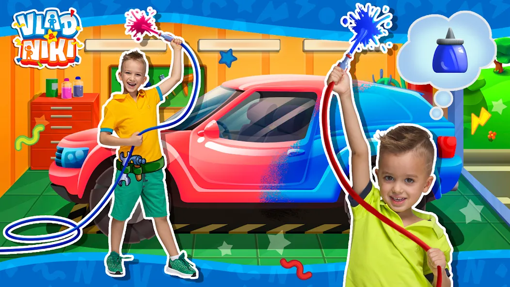 Vlad and Niki: Car Service [МОД Меню] Screenshot 1