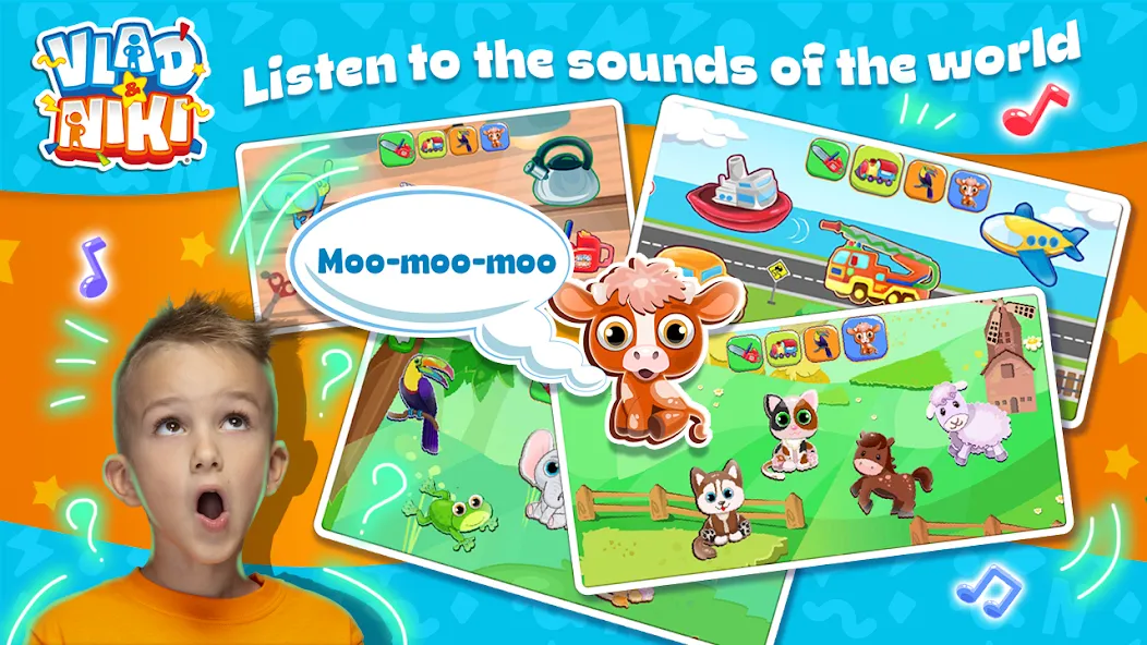 Vlad and Niki: Kids Piano [МОД Много денег] Screenshot 3