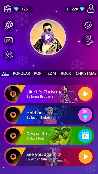 Magic Ball Tiles Hop Music Run (Меджик Бол Тайлз Хоп Мьюзик Ран) [МОД Menu] Screenshot 4