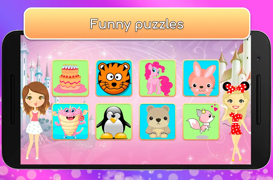 Kids Games for Girls. Puzzles [МОД Menu] Screenshot 2