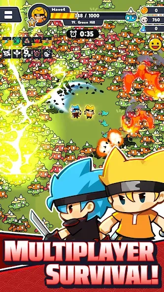 Ninja Survivors Online (Ниндзя Выжившие Онлайн) [МОД Mega Pack] Screenshot 2