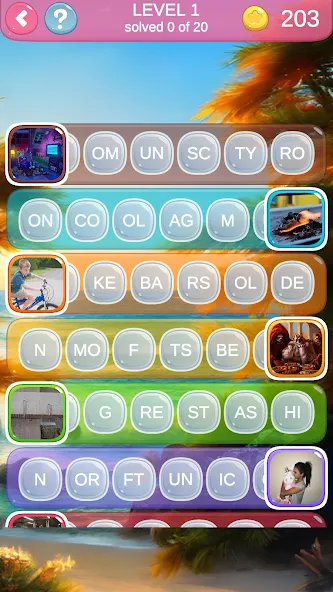 7000 words (семь тысяч) [МОД Много монет] Screenshot 4