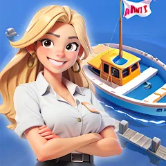 Скачать взломанную Idle Seafood Market -Tycoon (Айдл Сифуд Маркет)  [МОД Все открыто]