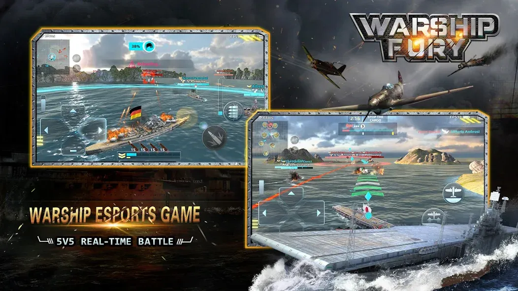 Warship Fury [МОД Бесконечные деньги] Screenshot 2