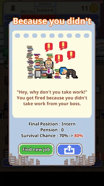 Don't get fired! [МОД Бесконечные монеты] Screenshot 3