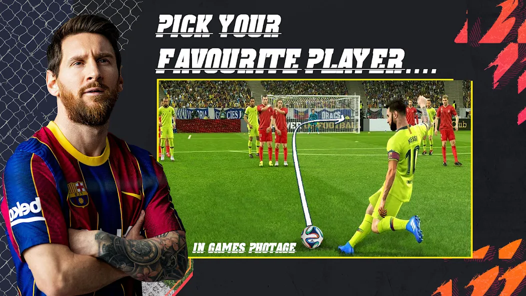 Football Champion Soccer Kick (Футбольный чемпион удар по мячу) [МОД Много денег] Screenshot 4