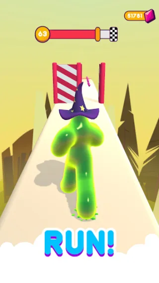 Blob Runner 3D (Блоб Раннер 3Д) [МОД Много монет] Screenshot 1