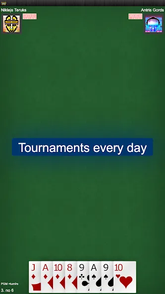 Latvian card game: RaccoonZole [МОД Unlimited Money] Screenshot 2