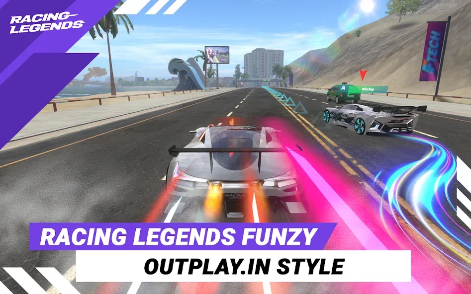Racing Legends Funzy (Расинг Легендс Фанзи) [МОД Много денег] Screenshot 1