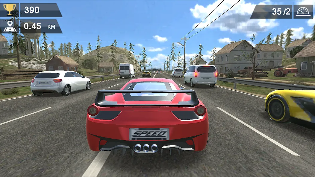 Racing Traffic Car Speed [МОД Unlimited Money] Screenshot 5