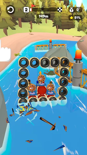 Raft Racing (ДИУАфтинг) [МОД Меню] Screenshot 4