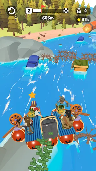 Raft Racing (ДИУАфтинг) [МОД Меню] Screenshot 5
