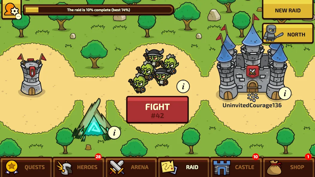 Raid Heroes: Total War [МОД Все открыто] Screenshot 1