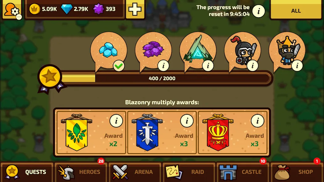 Raid Heroes: Total War [МОД Все открыто] Screenshot 5