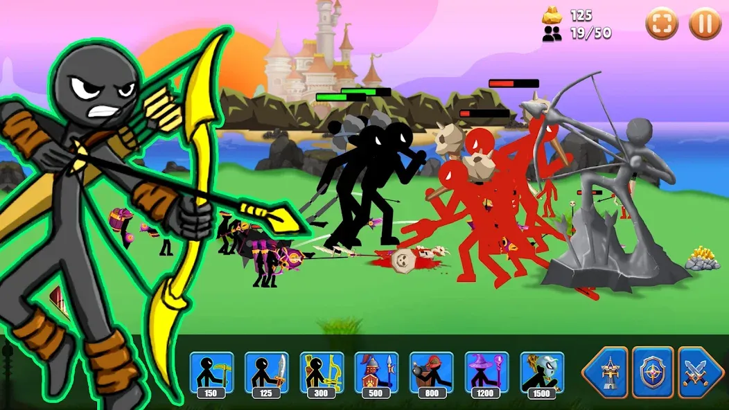 Stick Battle : War of Stick (Стикман вар) [МОД Mega Pack] Screenshot 1