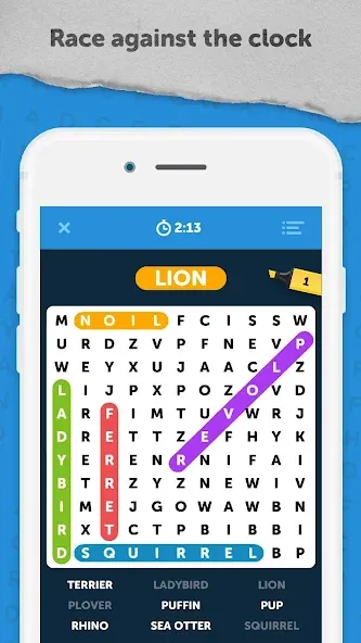 Infinite Word Search Puzzles (Инфинити ворд срч пазлы) [МОД Mega Pack] Screenshot 1