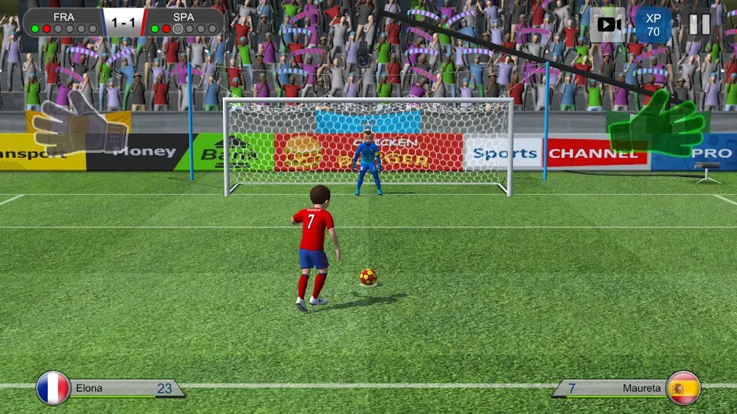 Pro Kick Soccer (Про Кик Сокер) [МОД Много монет] Screenshot 1