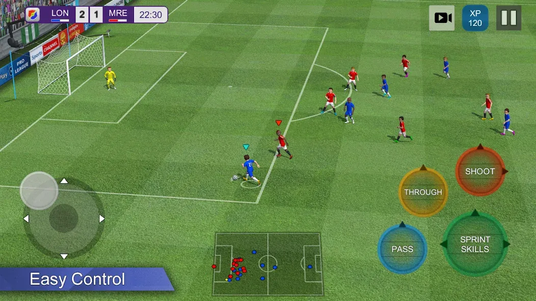 Pro League Soccer (Про лига футбола) [МОД Много денег] Screenshot 1