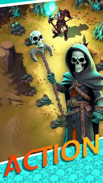 Necromancer Hero: Skeletons 3D (Некромантгерой) [МОД Mega Pack] Screenshot 1