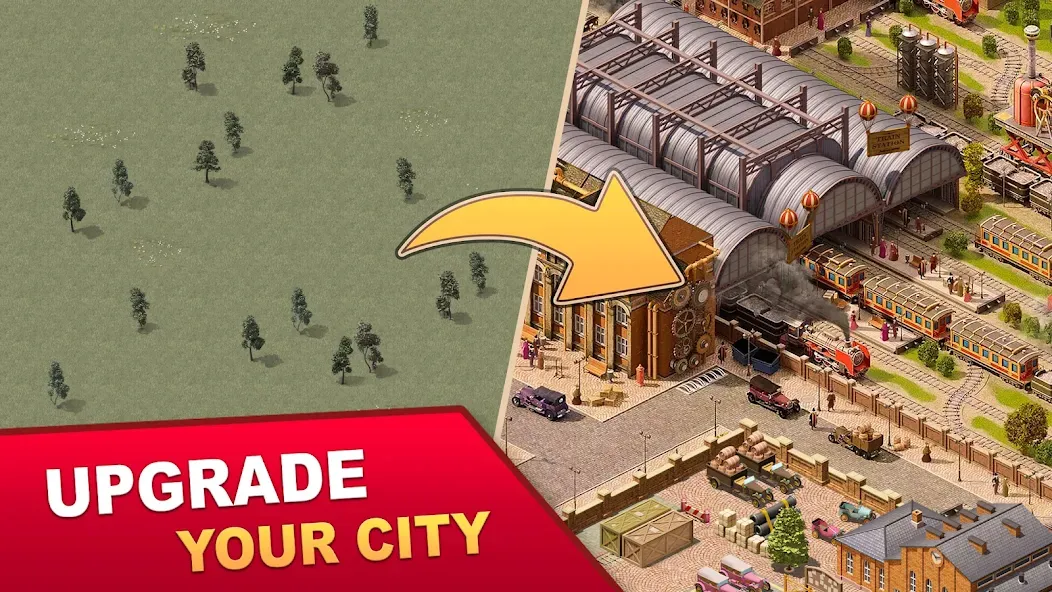Steam City: Town building game (Стим Сити) [МОД Бесконечные деньги] Screenshot 1