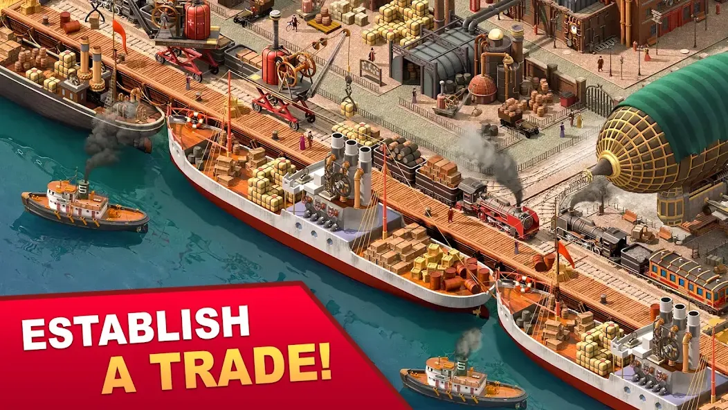 Steam City: Town building game (Стим Сити) [МОД Бесконечные деньги] Screenshot 5