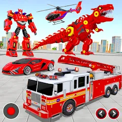 Взлом Fire Truck Robot Car Game  [МОД Unlimited Money]