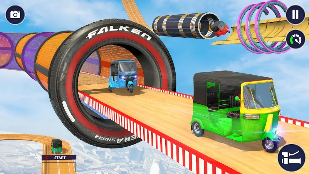 Tuk Tuk Auto Rickshaw Games 3D (Тук Тук Автомобильные рикши игры 3D) [МОД Много денег] Screenshot 5