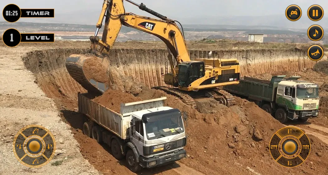 Real Excavator Simulator Games (Джей Си Би) [МОД Mega Pack] Screenshot 1