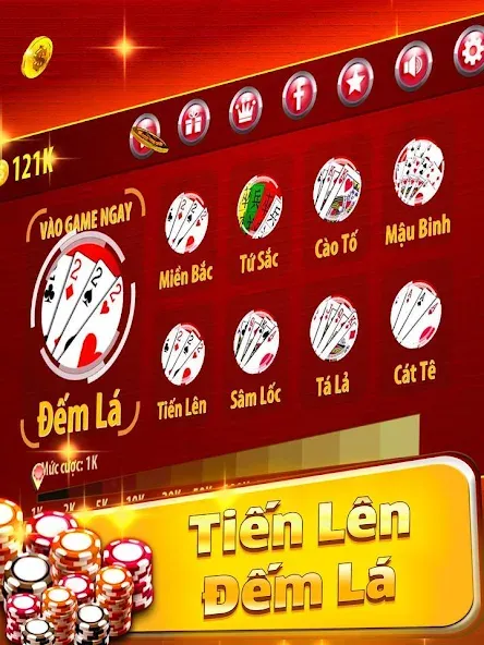 Tiến Lên Đếm Lá - Tien Len [МОД Menu] Screenshot 1
