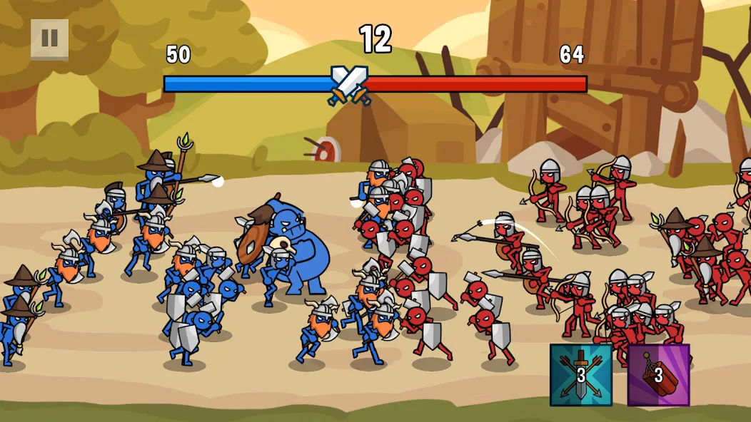 Stick Battle: War of Legions (Стик битва) [МОД Много монет] Screenshot 1