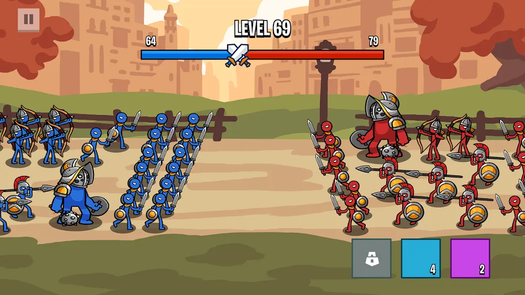 Stick Battle: War of Legions (Стик битва) [МОД Много монет] Screenshot 2