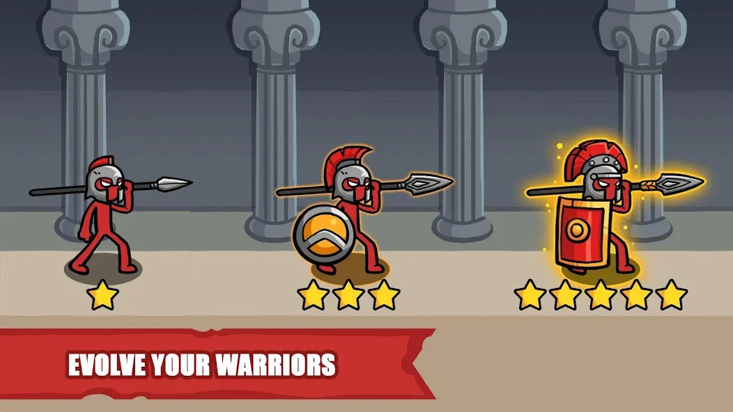 Stick Battle: War of Legions (Стик битва) [МОД Много монет] Screenshot 3