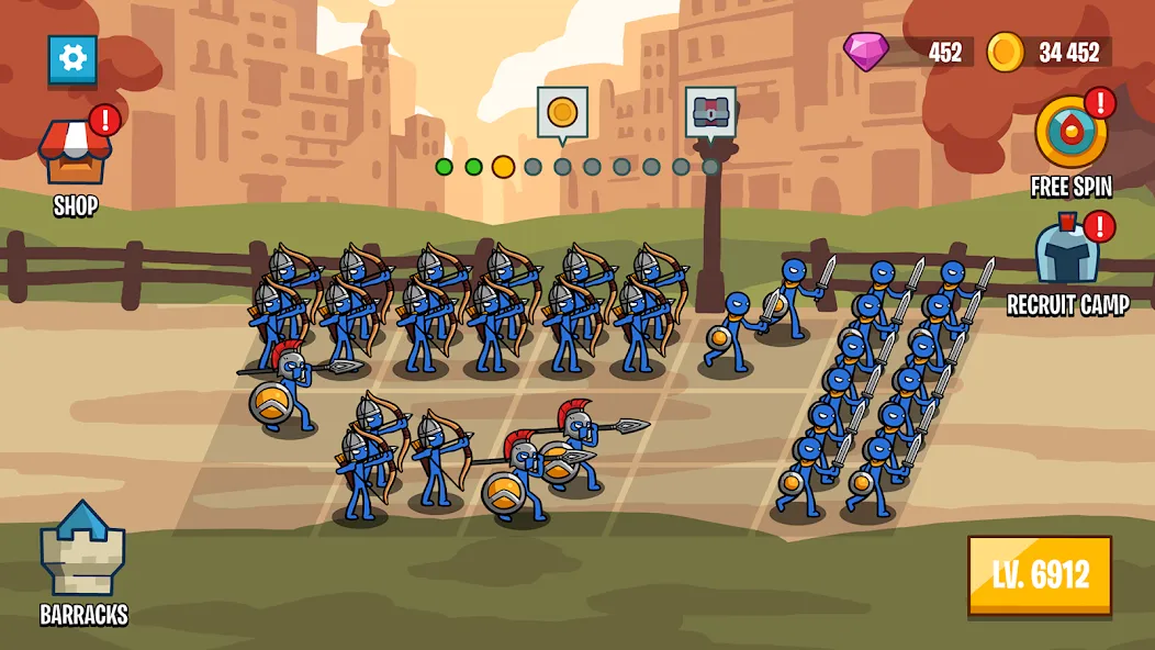 Stick Battle: War of Legions (Стик битва) [МОД Много монет] Screenshot 4