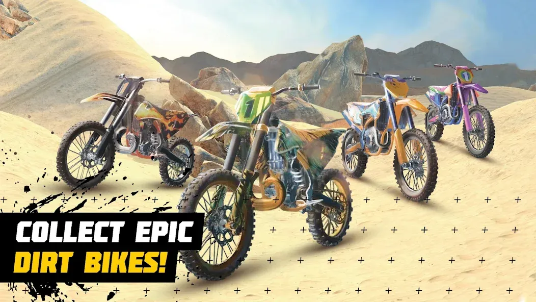 Dirt Bike Unchained: MX Racing (Дерт Байк Анчейнд) [МОД Много денег] Screenshot 1