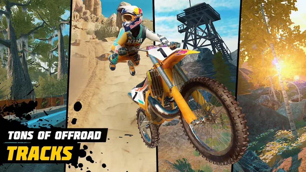 Dirt Bike Unchained: MX Racing (Дерт Байк Анчейнд) [МОД Много денег] Screenshot 2