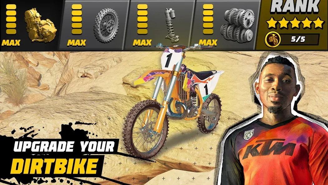 Dirt Bike Unchained: MX Racing (Дерт Байк Анчейнд) [МОД Много денег] Screenshot 3