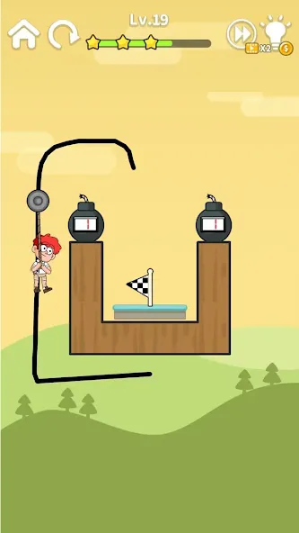 Zipline Rescue: Physics Game (Зиплайн Рескью) [МОД Unlocked] Screenshot 4