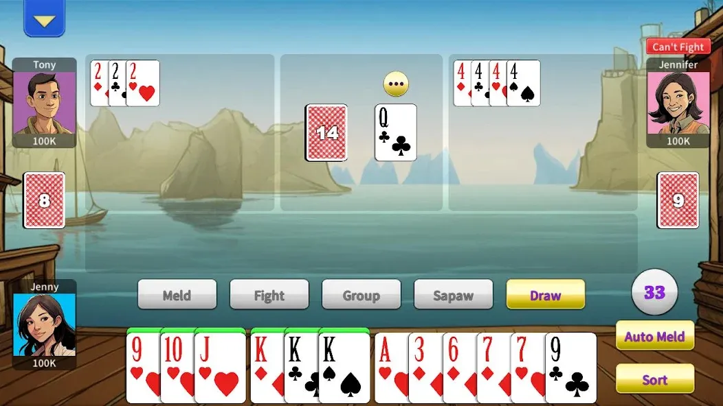 Tongits Offline - KK Tongits (Тонгитс Офлайн) [МОД Меню] Screenshot 2