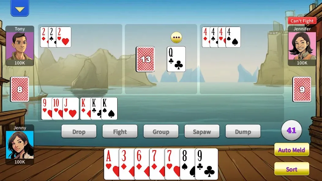 Tongits Offline - KK Tongits (Тонгитс Офлайн) [МОД Меню] Screenshot 3
