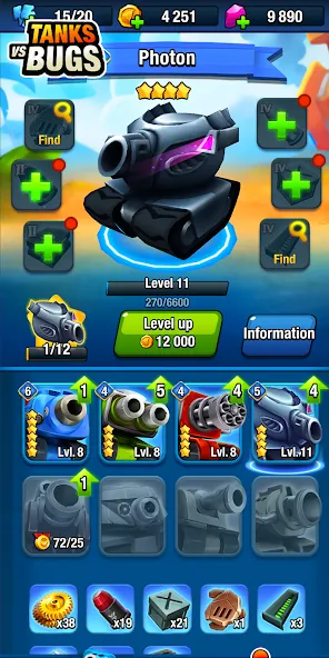 Tanks vs Bugs (Танки против жуков) [МОД Unlocked] Screenshot 5