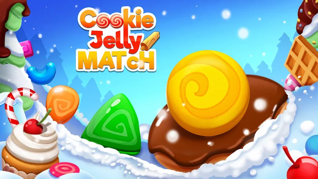 Cookie Jelly Match (Куки Джелли Матч) [МОД Все открыто] Screenshot 1