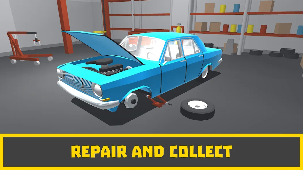 Retro Garage - Car Mechanic [МОД Menu] Screenshot 1