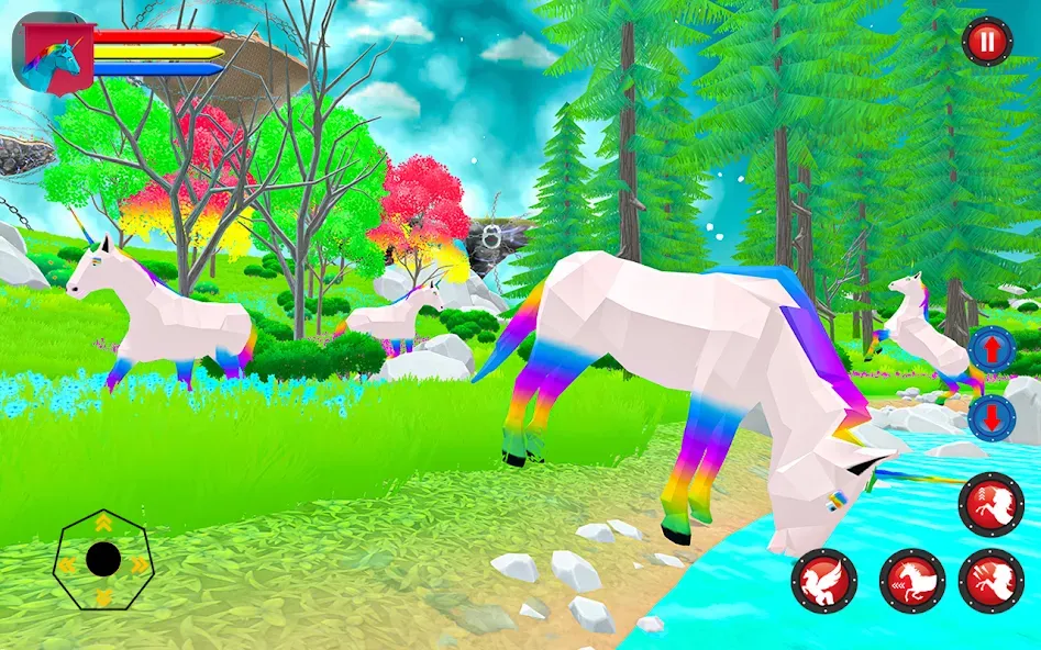 Flying Unicorn Pegasus Games [МОД Unlimited Money] Screenshot 2