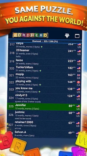 WordHero : word finding game (ВордХиро) [МОД Menu] Screenshot 4