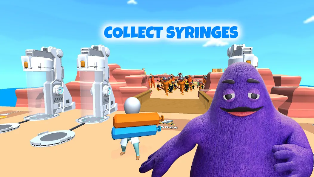 Grimace monster playground (Батл Плейграунд Монстерс) [МОД Menu] Screenshot 1